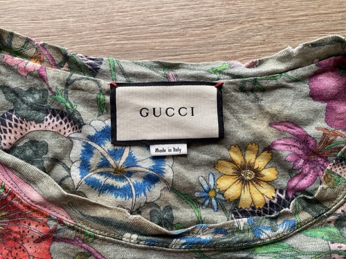 Shirt gucci stampa flora - t-shirt,