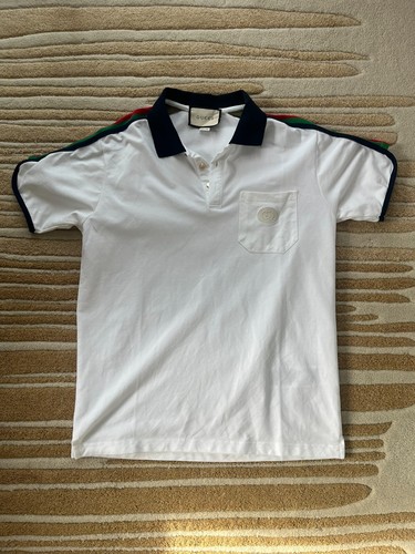 Gucci polo bianca uomo - gucci, m